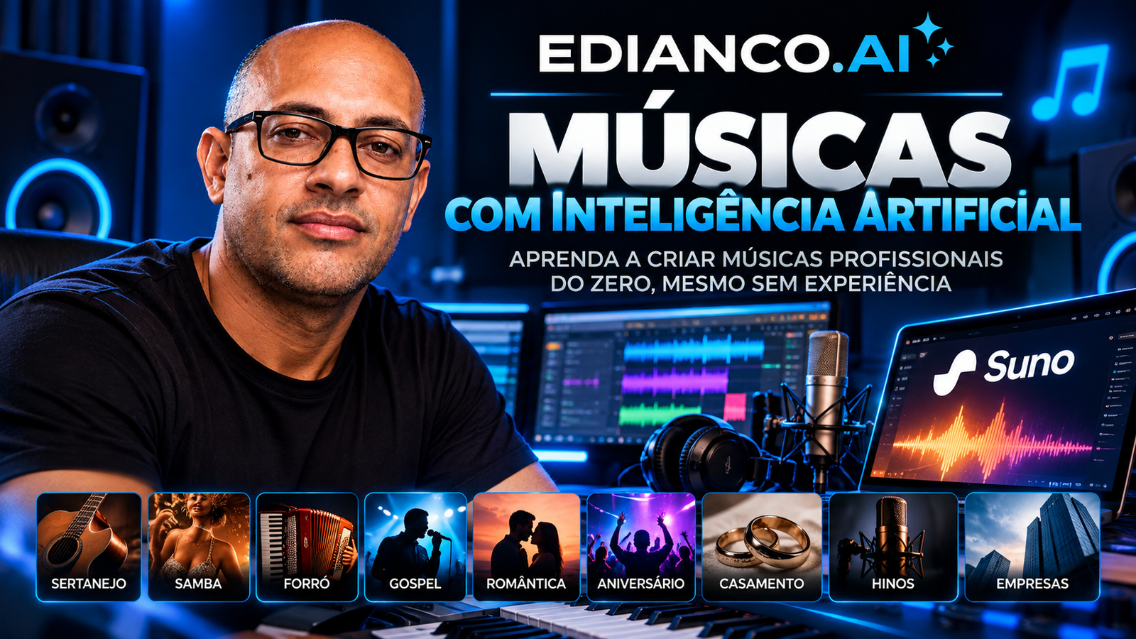 EDIANCO.AI Músicas — Produção Musical com Inteligência Artificial